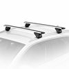 Hapro Cronos Aero 3 dakdragers gemonteerd op auto Hapro Cronos Aero 3 aluminium dakdragers gemonteerd op auto met open dakrail
