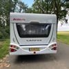 Achterzijde Dethleffs caravan Achterzijde van de Dethleffs caravan uit 2009