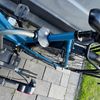 Elektrische fiets bevestigen op de Twinny Load Framebevestiging van een elektrische fiets op de Twinny Load E-Carrier