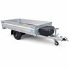 Plateauwagen Hapert Azure H-1 260x150 – zijaanzicht met dissel Zijaanzicht van Hapert Azure H-1 plateauwagen 1350kg met dissel en opbergkist
