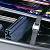 Ski’s vastzetten met Thule Box Ski Carrier Ski’s met spanband vastgezet op de Thule Box Ski Carrier