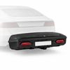 Thule Trekhaakkoffer voor auto – compact en praktisch bagagevervoer Zwarte Thule trekhaakkoffer gemonteerd achter op een grijze auto, ideaal voor extra bagageruimte