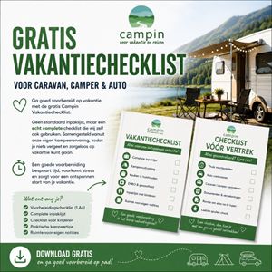 Gratis Campin Vakantiechecklist voor caravan, camper en auto Gratis complete vakantiechecklist van Campin met inpaklijst en checklist vóór vertrek voor caravan, camper en auto.
