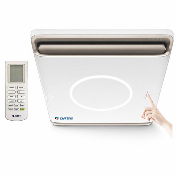 GREE dakairco 2.6kW met afstandsbediening GREE dakairco met afstandsbediening en bediening via display