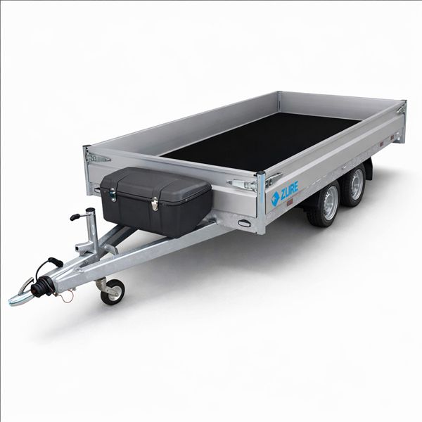 Hapert Azure plateauwagen 335x180 2000kg met disselkist Hapert Azure plateauwagen 335x180 2000kg tandemas met disselkist