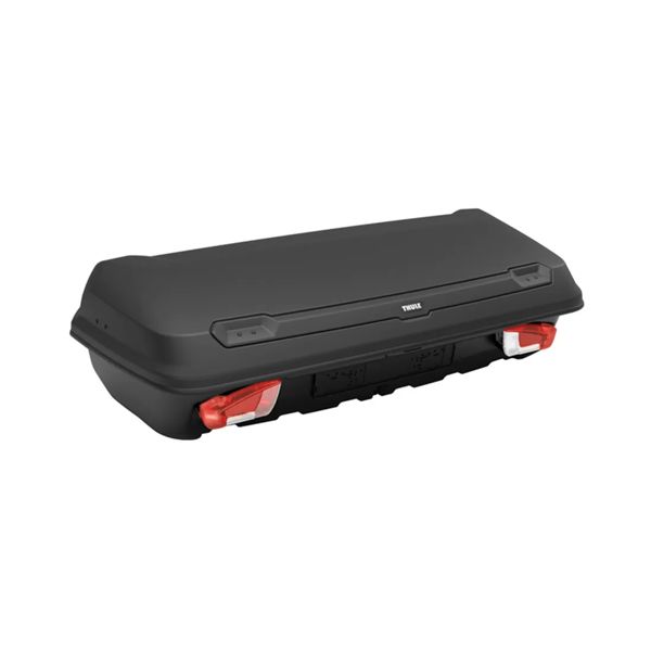 thule arcos bagagebox zwart schuin vooraanzicht