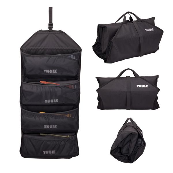 Thule GoPack duffel set 4x opbergsysteem thule gopack duffel set 4x opgevouwen en uitgevouwen tassen overzicht