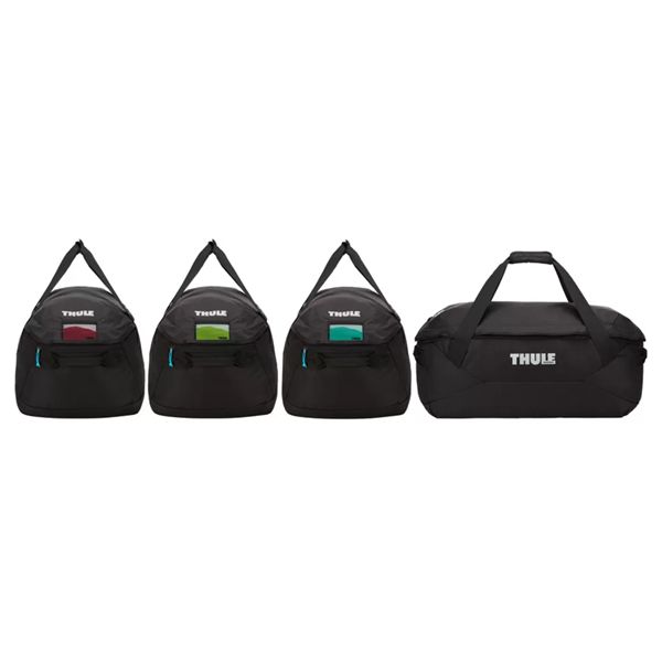 Thule reistassen set – perfect passend in dakkoffer Set van Thule reistassen voor dakkoffer met verschillende formaten tassen